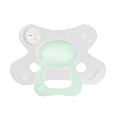 Fopspeen natural +6m nacht Wit