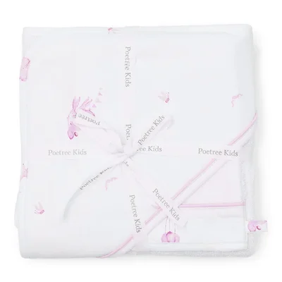 Badcape & washandje Dieren Pink Dreams