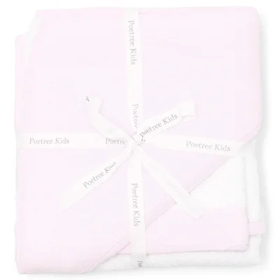 Badcape & washandje Soft Pink Pink Dreams