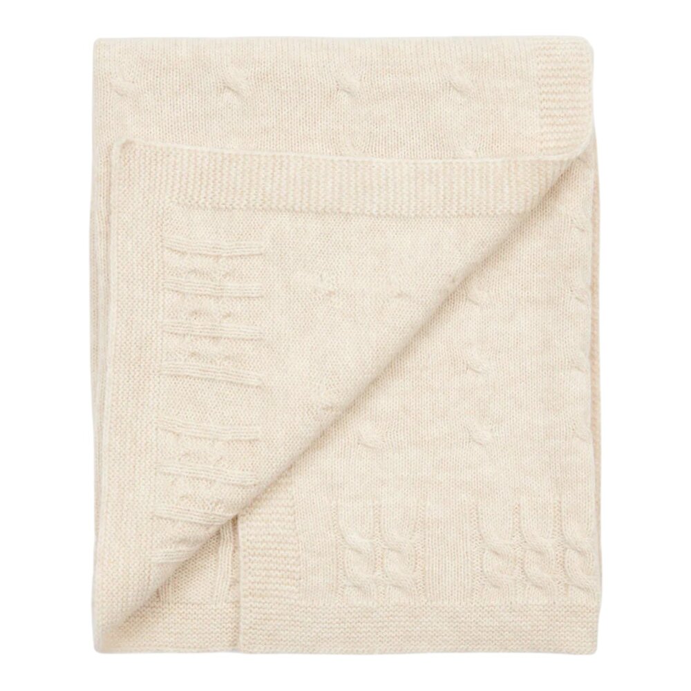 Chamonix Wolmix wiegdeken - Sand Sand