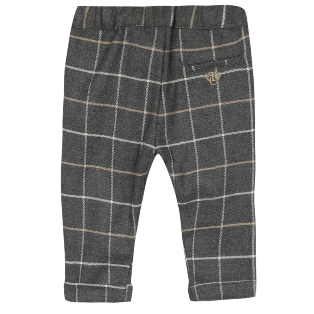Broek grijs geruit Grijs