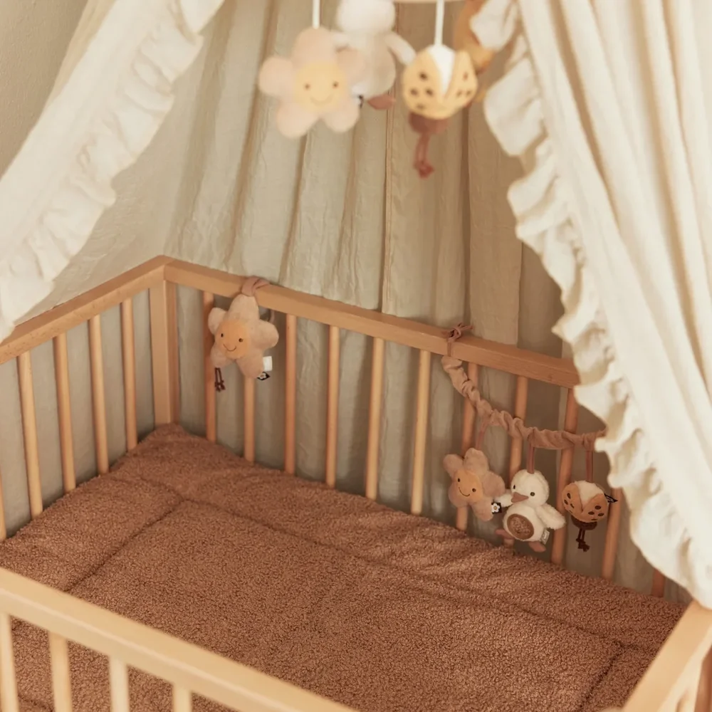 Boxkleed 75x95cm Boucle Biscuit