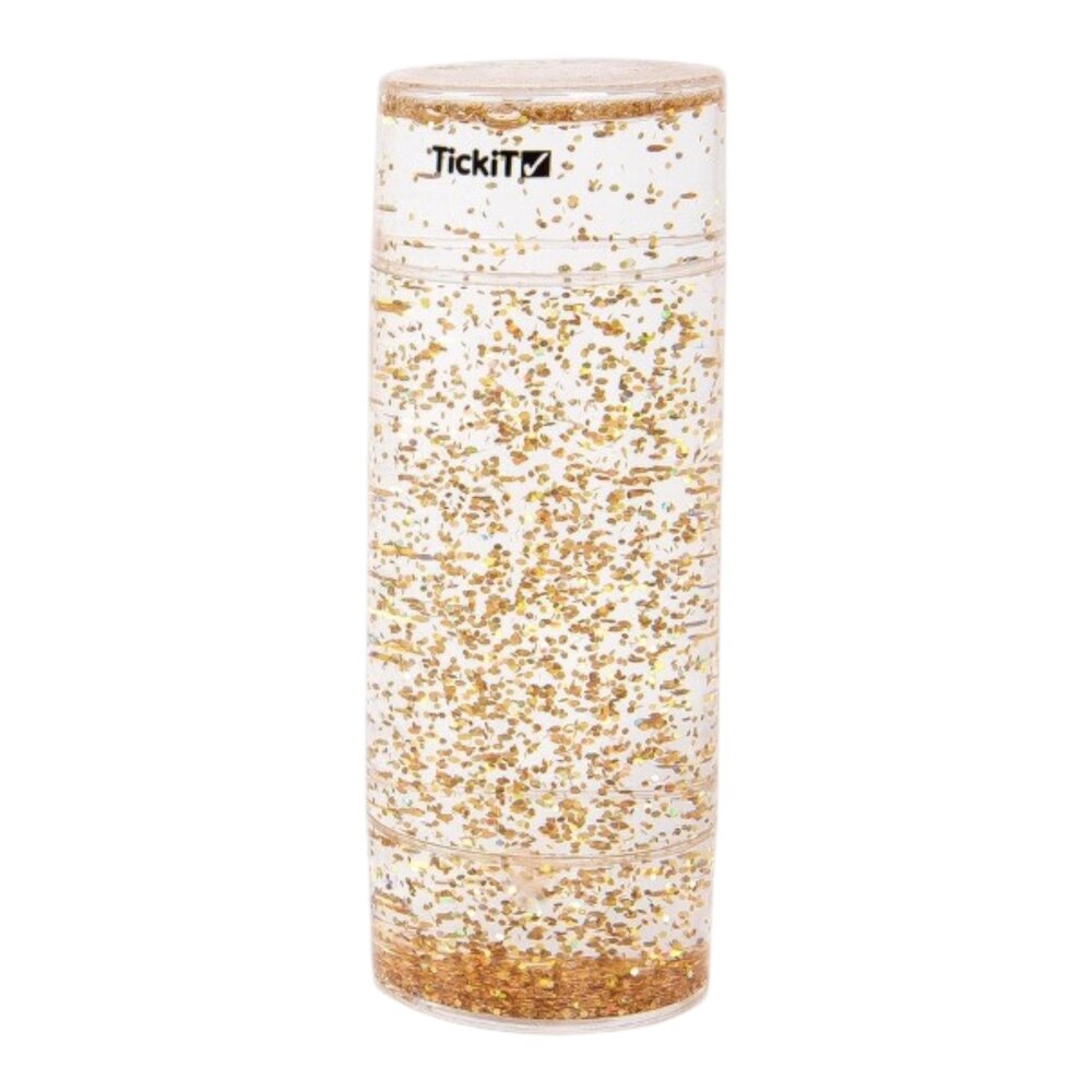 Doorschijnende Sensorische Glitter Storm Goud