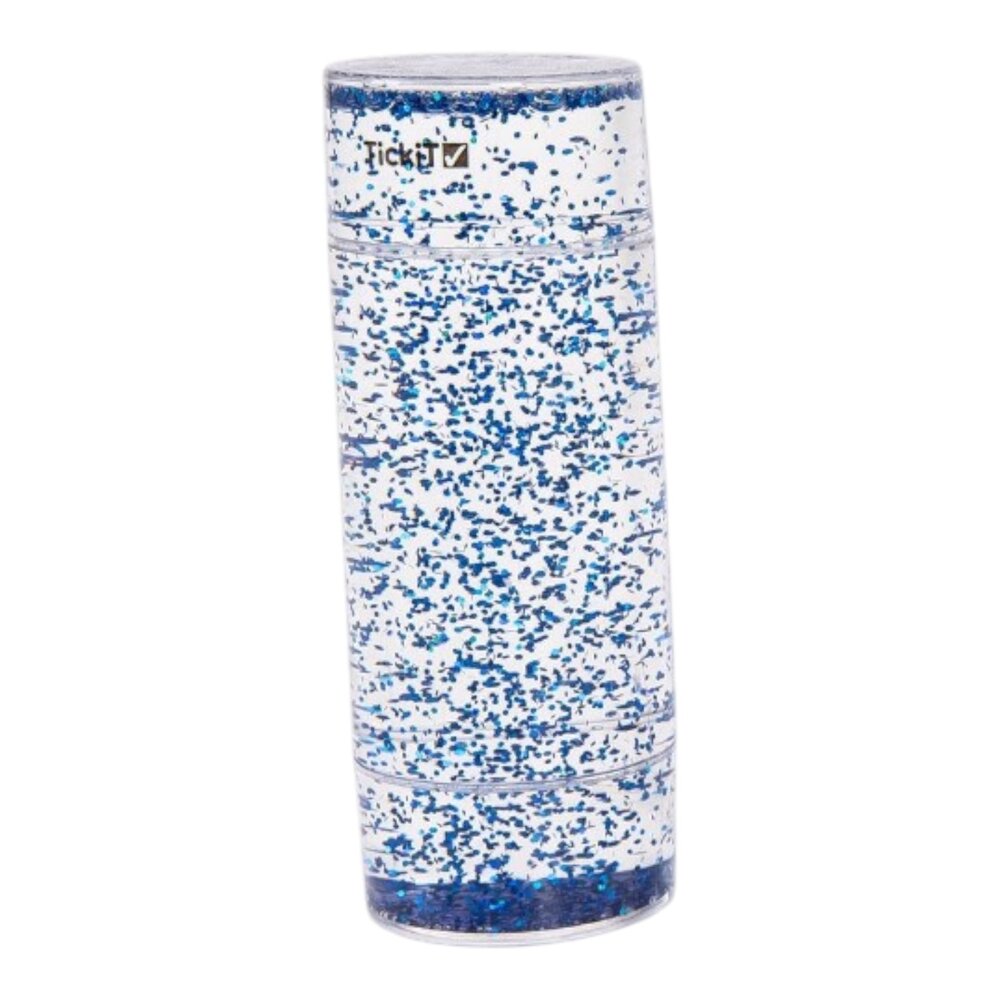 Doorschijnende Sensorische Glitter Storm Blauw