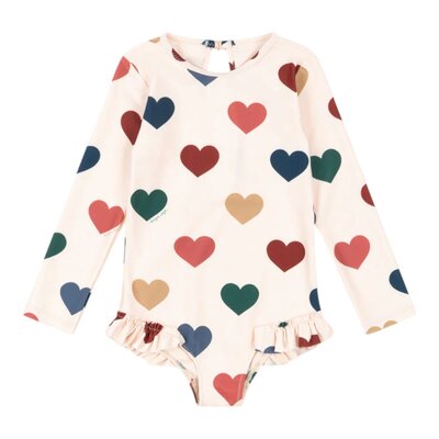 Manuca zwempak lange mouwen GRS Bon coeur color