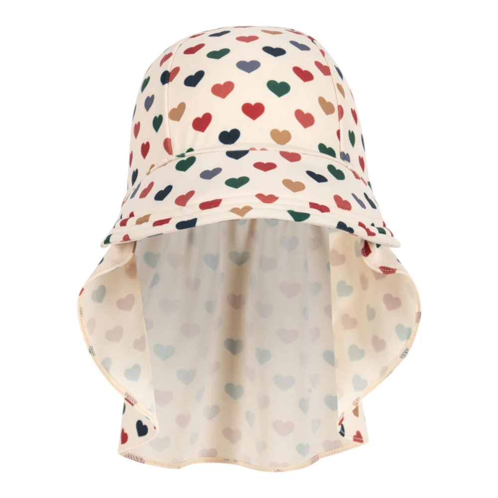 Manuca zonnehoed met ruffel Bon coeur color