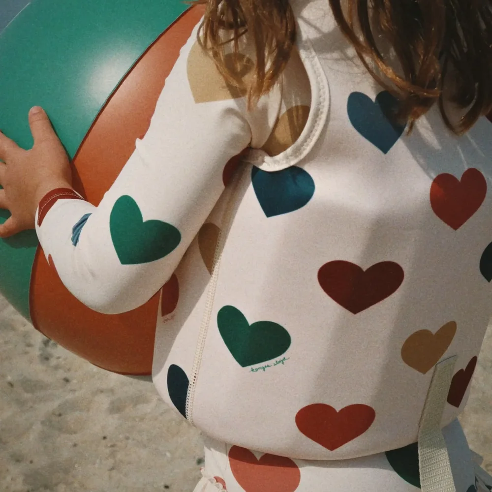 Manuca zwempak lange mouwen GRS Bon coeur color