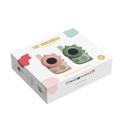 Walkie talkie dino pink - din