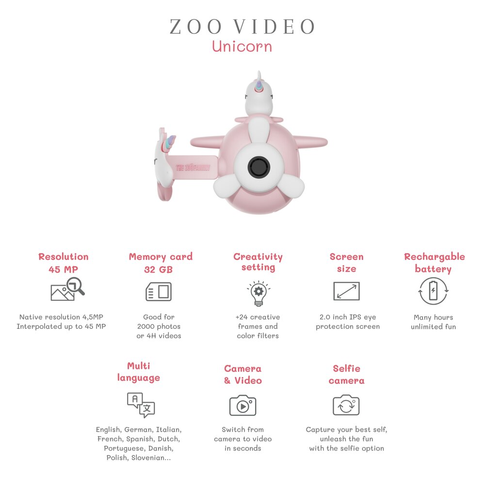 Kindercamera unicorn