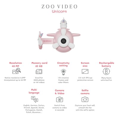 Kindercamera unicorn