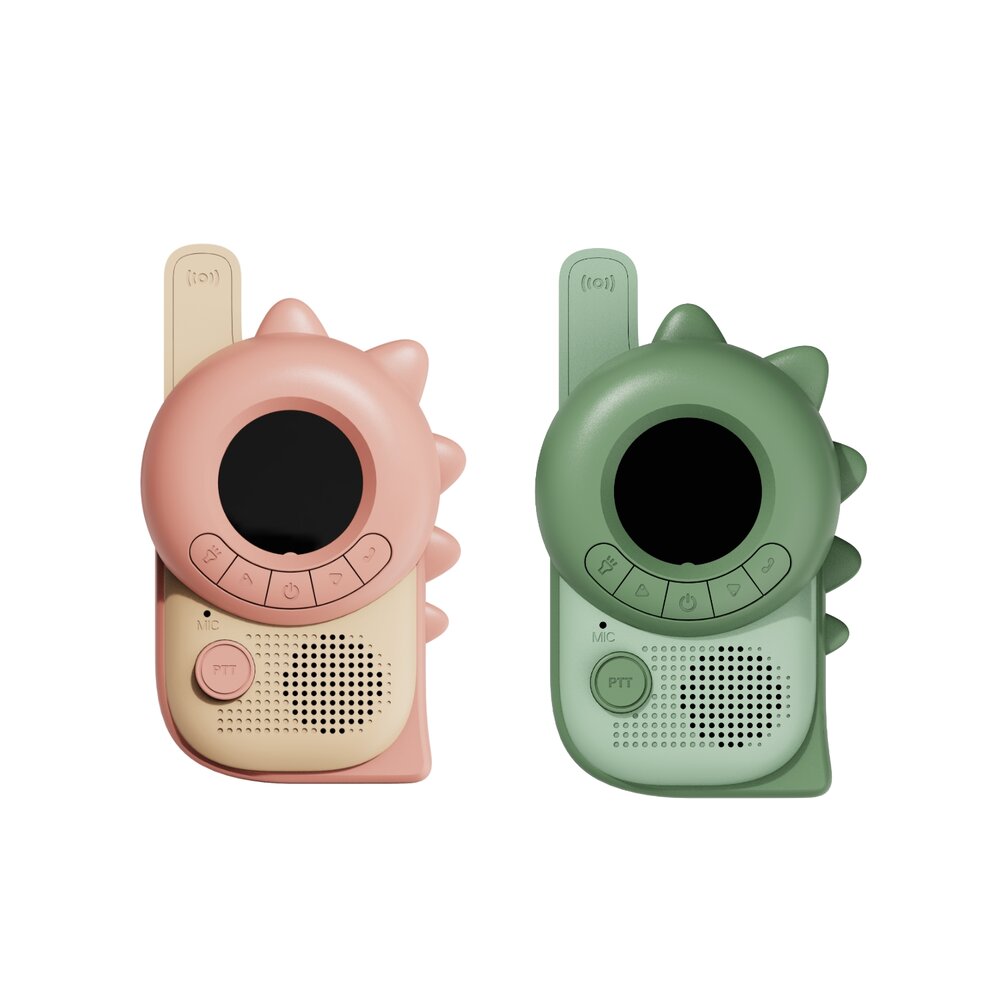 Walkie talkie dino pink - din