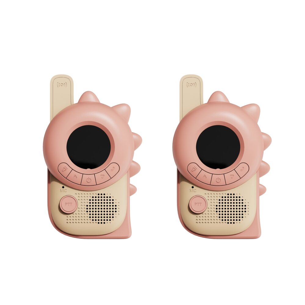 Walkie talkie dino pink - din