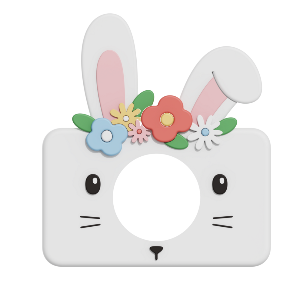 Beschermhoes Silicone fotocamera C1 rabbit flower