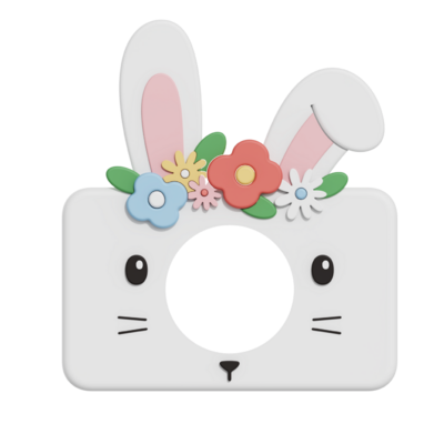 Beschermhoes Silicone fotocamera C1 rabbit flower