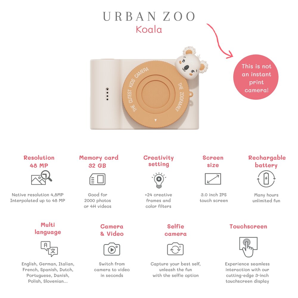Digitale kindercamera - Urban Zoo Koala