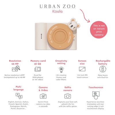 Digitale kindercamera - Urban Zoo Koala