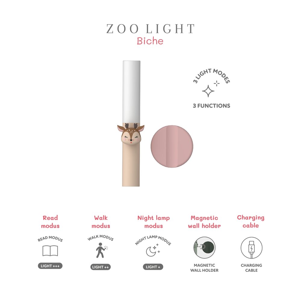 Zoo Light (lees)lampje Deer