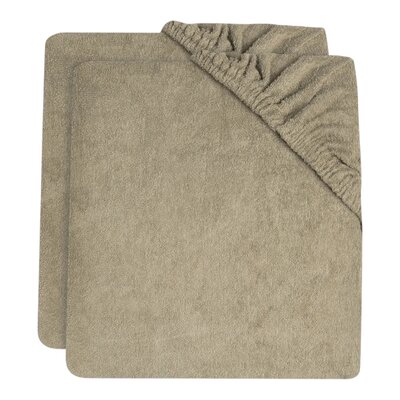 Aankleedkussenhoes Badstof 50x70cm - 2 Stuks Olive Green