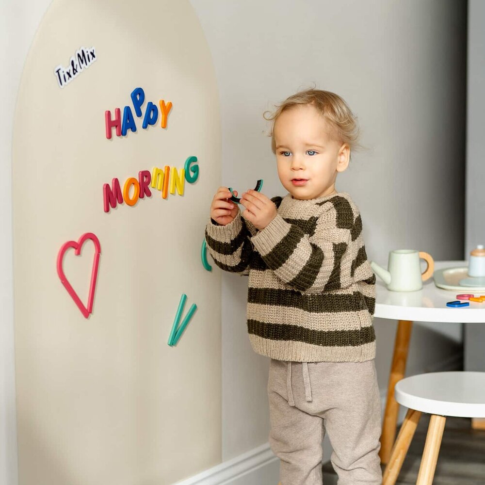 Magnetisch wandbord  + 2 krijtjes White Pudding
