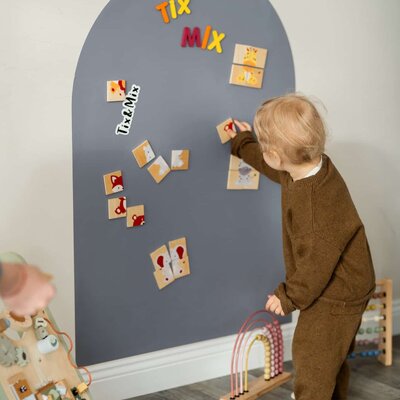 Magnetisch wandbord  + 2 krijtjes Grey Elephant