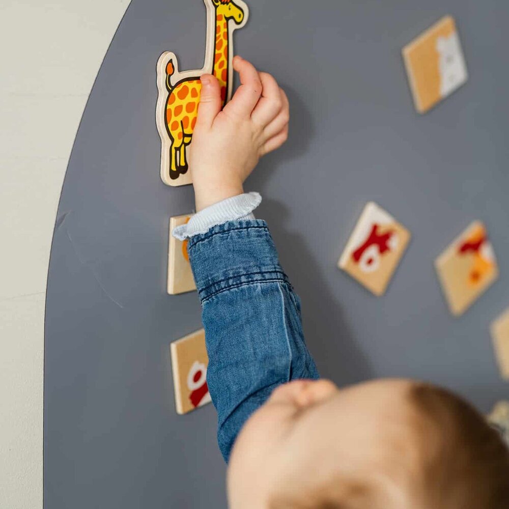 Magnetisch wandbord  + 2 krijtjes Grey Elephant