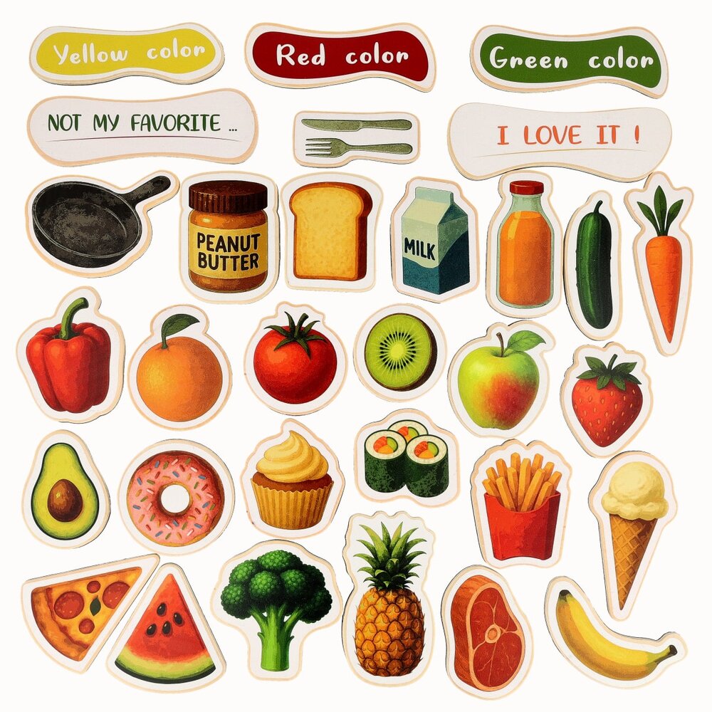 Magnetisch speelset Foodchefs, 31 stuks