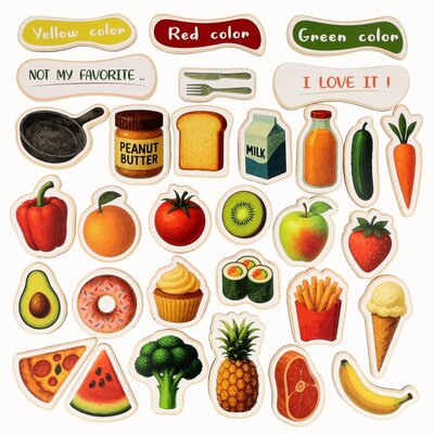 Magnetisch speelset Foodchefs, 31 stuks