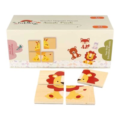 Magnetisch speelset Animals en puzzels, 32 stuks