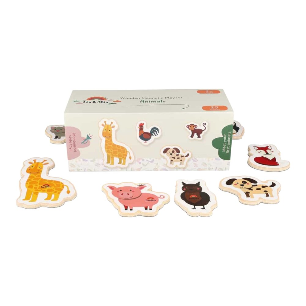 Magnetisch speelset meet the animals, 20 stuks