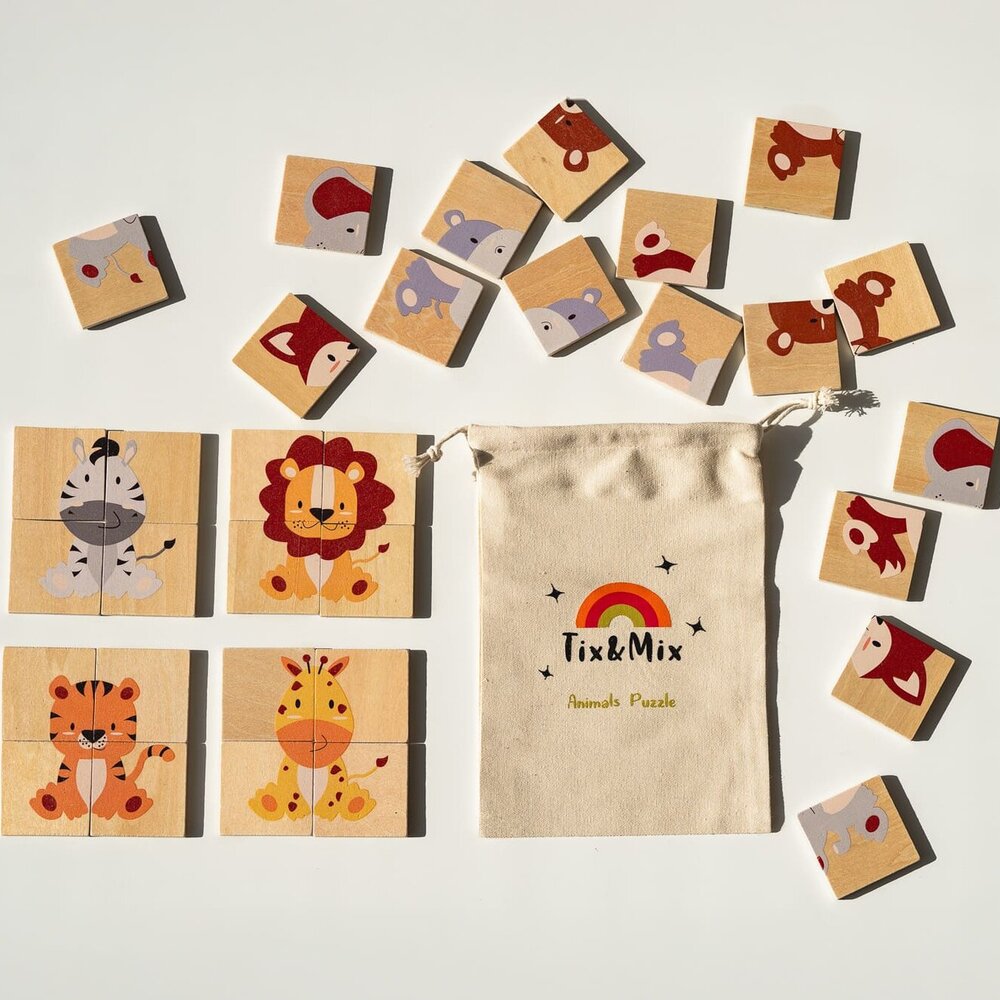 Magnetisch speelset Animals en puzzels, 32 stuks