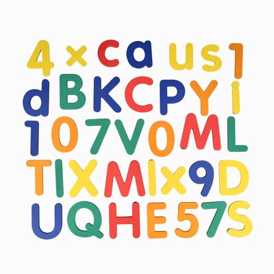 Magnetisch speelset numbers en letters 77 stuks