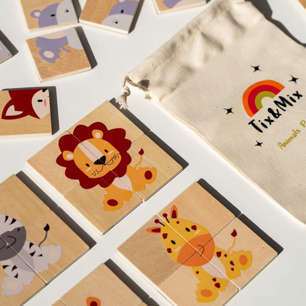Magnetisch speelset Animals en puzzels, 32 stuks