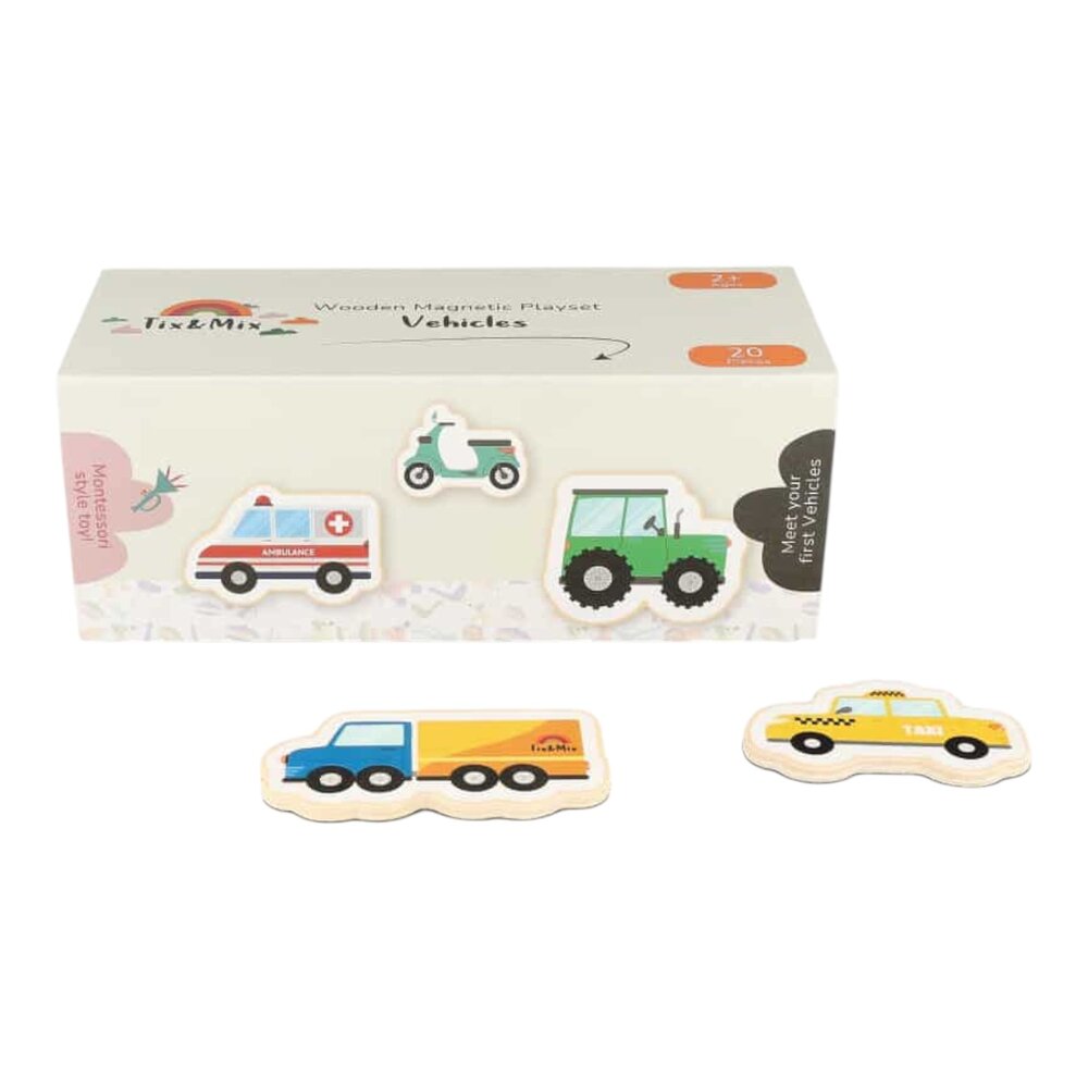 Magnetisch speelset explore vehicles, 20 stuks