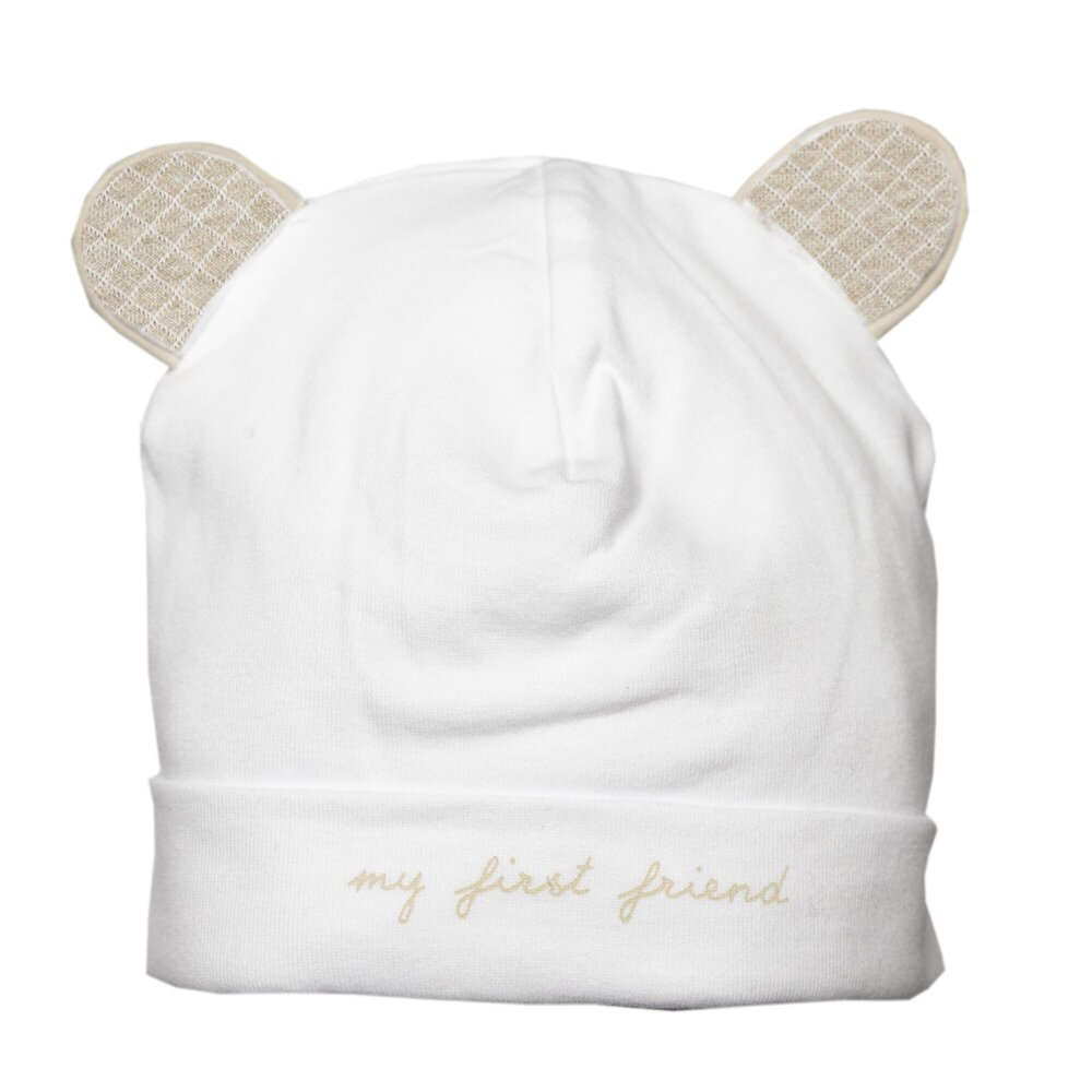 Muts bere-oortjes malta White/beige