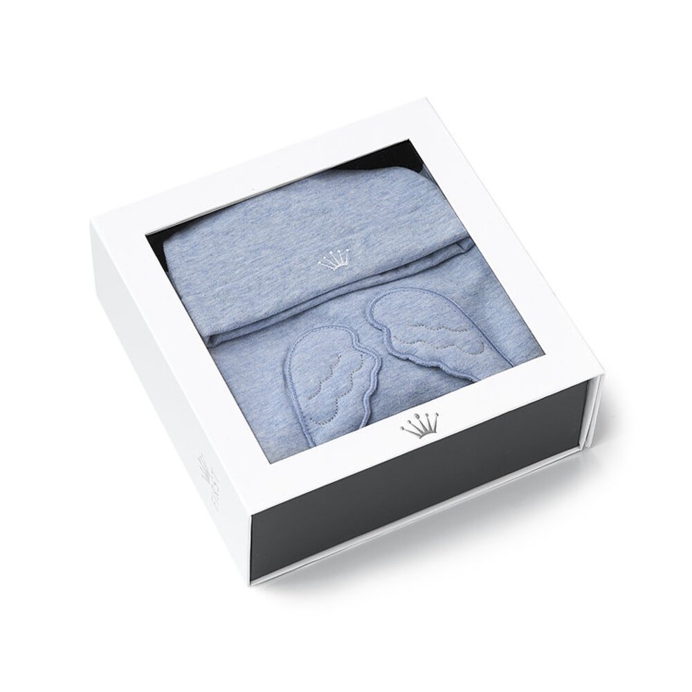 Geschenkset Babypakje/Muts ANGEL Azzuro