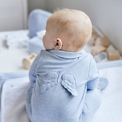 Geschenkset Babypakje/Muts ANGEL Azzuro