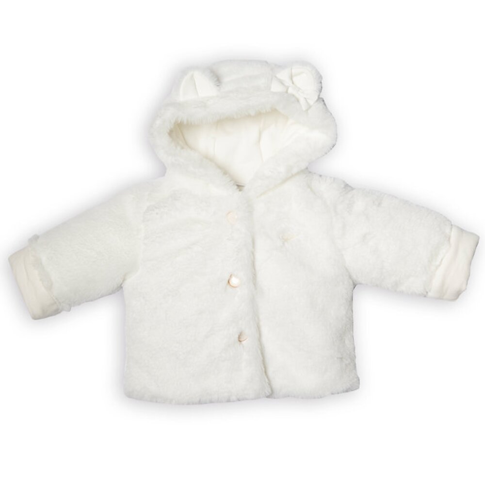 Jasje in bont Off white