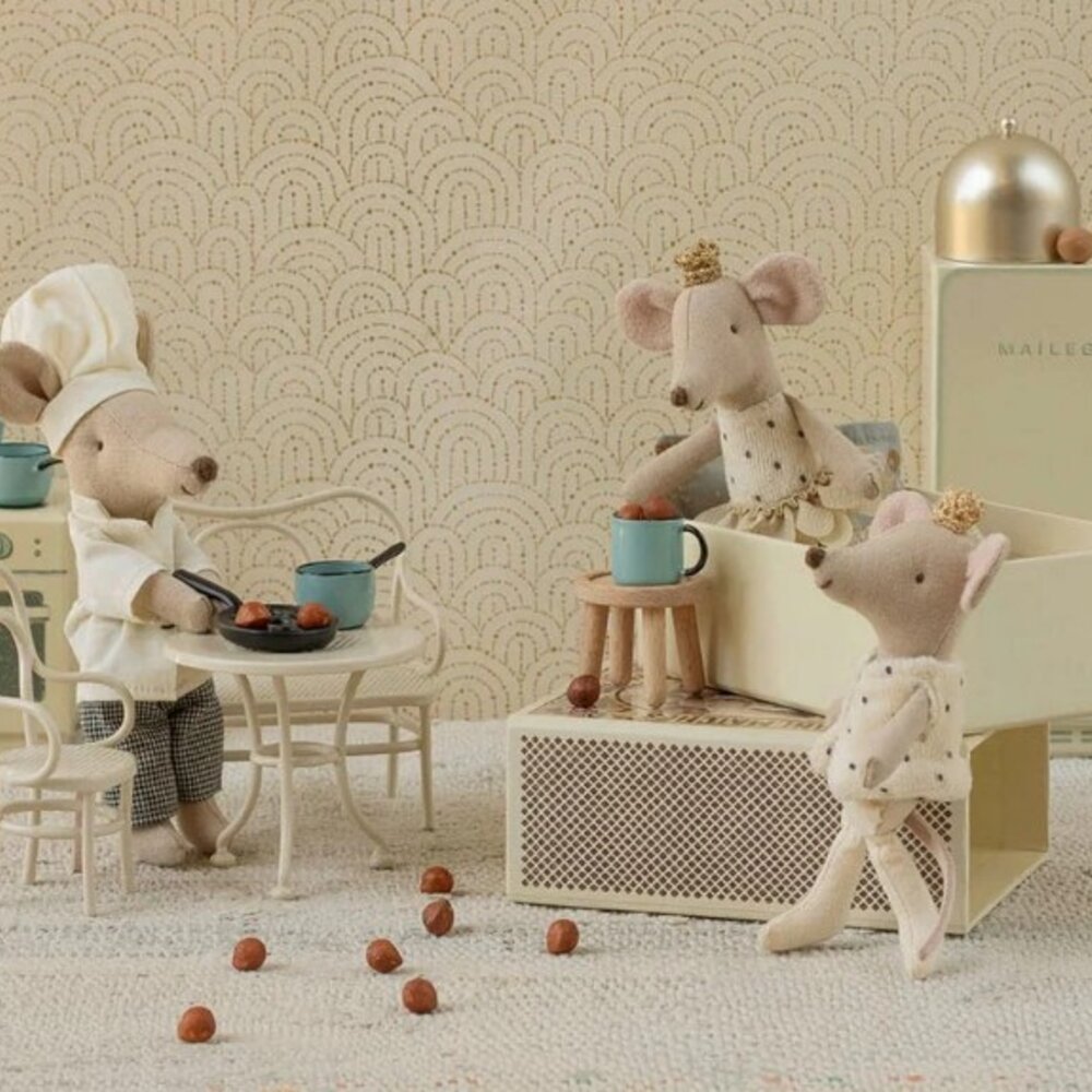 Café set, Mouse, Small - Off white