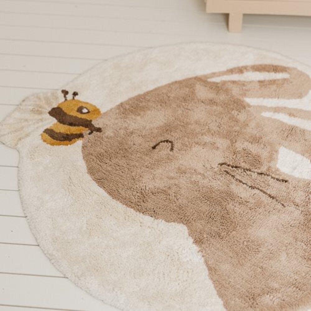 Vloerkleed konijn Beige