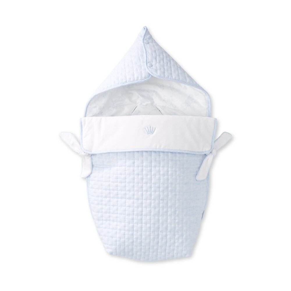 Angels nest for car seat NOA LINEN BLUE Celeste
