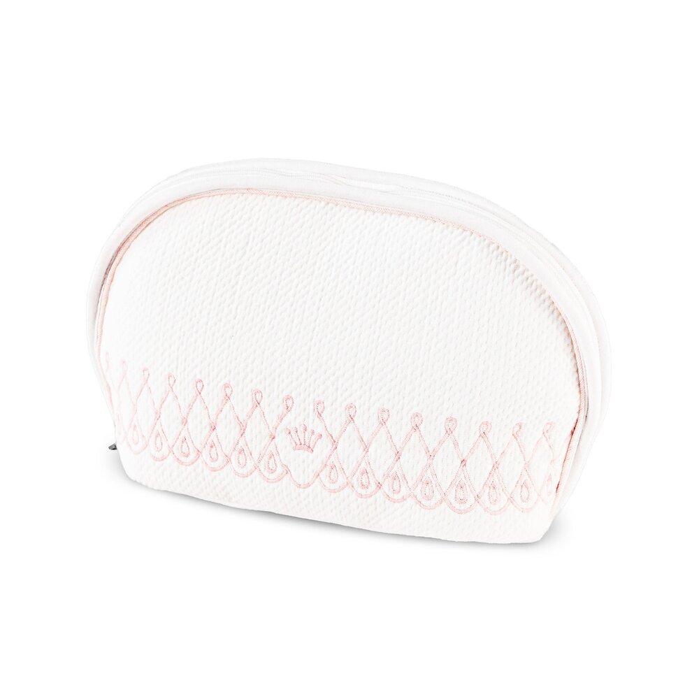 Toilettas DIONA LINEN PINK White/pink