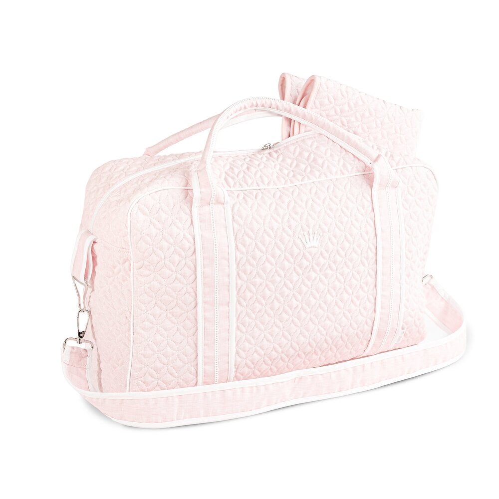 diaper bag DIANE LINEN PINK Pink diaper bag DIANE LINEN PINK Pink