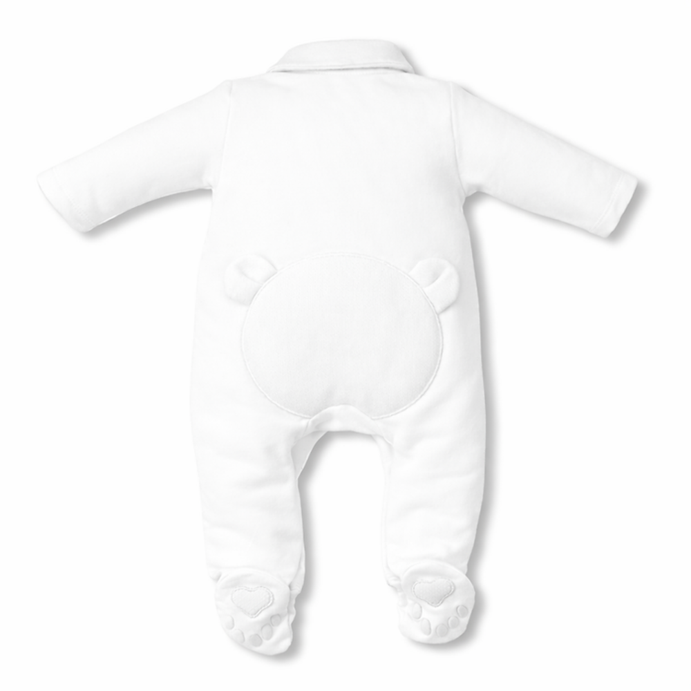Babypakje teddy backside-teddy feet White Babypakje teddy backside-teddy feet White
