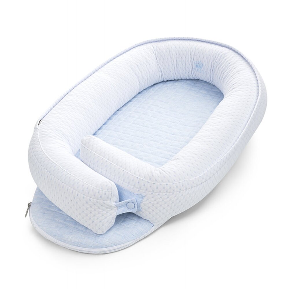 coccon nest coccon LINEN BLUE White/celeste coccon nest coccon LINEN BLUE White/celeste