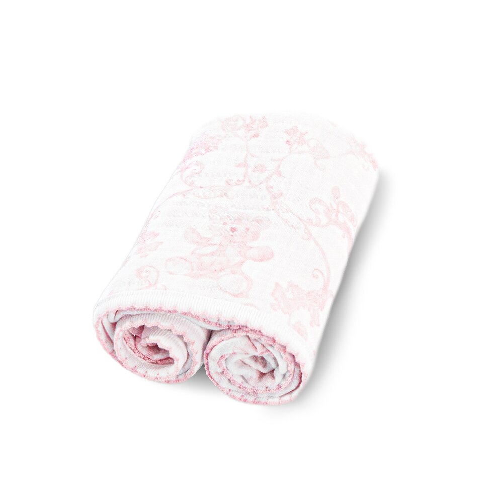 tetra cloth LINEN PINK White/pink