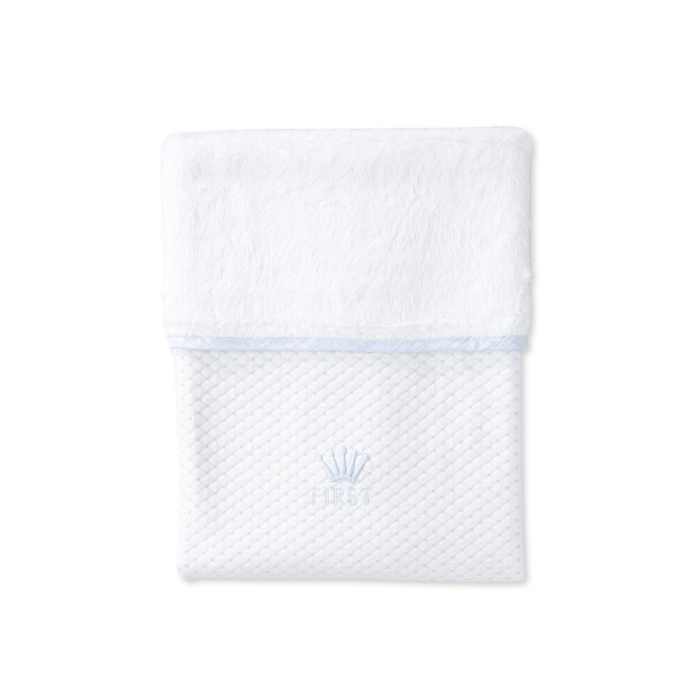 Deken LIO LINEN BLUE White/celeste Deken LIO LINEN BLUE White/celeste