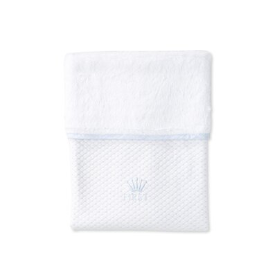 Deken LIO LINEN BLUE White/celeste