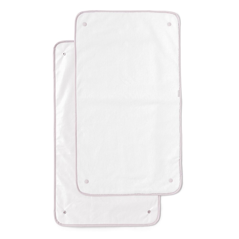 changing pad extra towels ALIXIS LINEN PINK White/pink