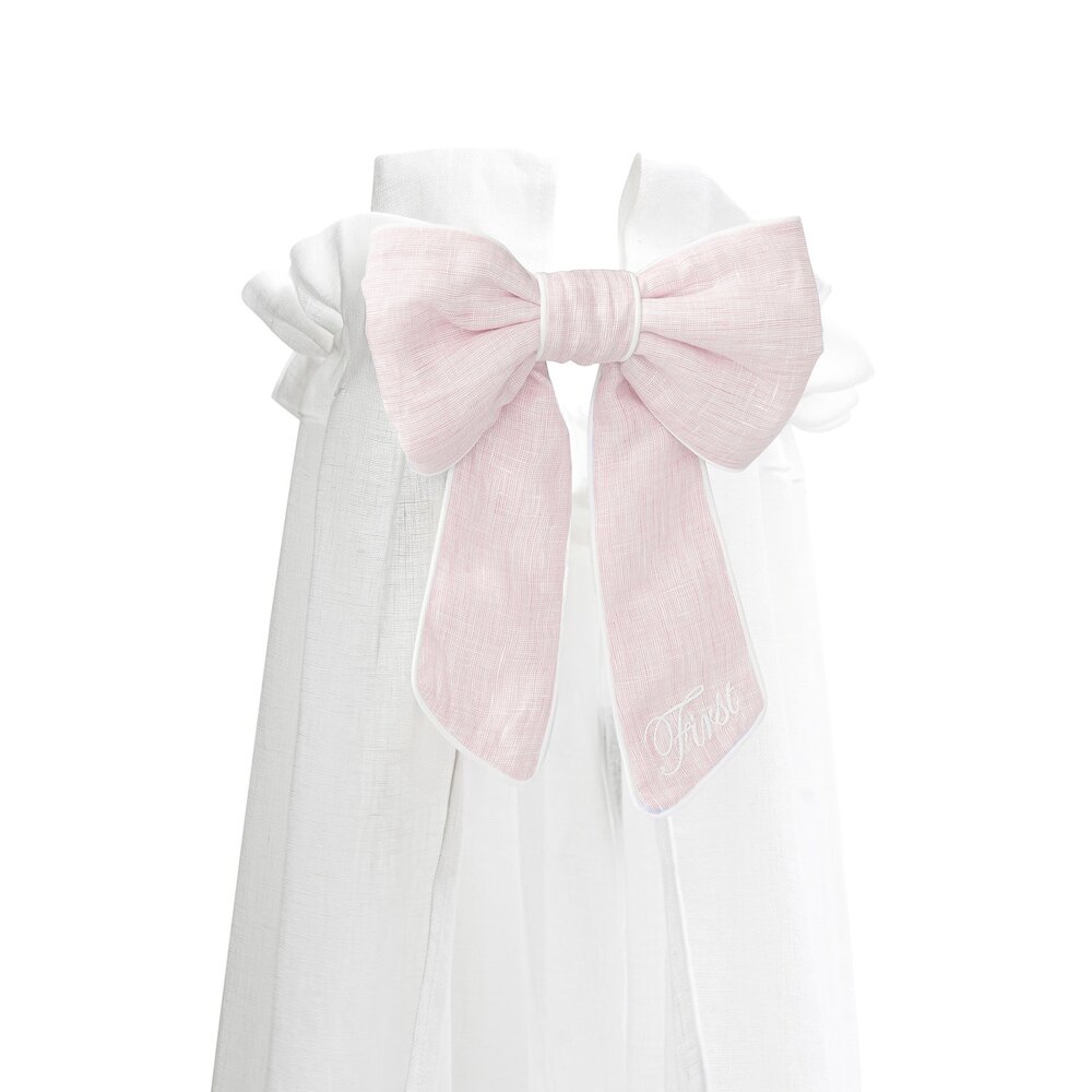 bow for canopy VALENTINA LINEN PINK Pink bow for canopy VALENTINA LINEN PINK Pink
