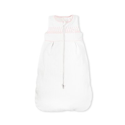 Slaapzak CATO LINEN PINK 6-12M White/pink Slaapzak CATO LINEN PINK 6-12M White/pink